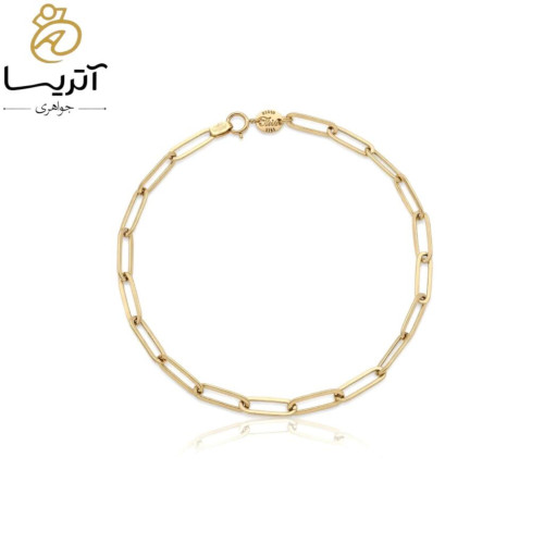 دستبند طلا هرمس زنانه با طراحی مدرن و شیک مناسب برای استفاده روزمره و هدیه دادن
