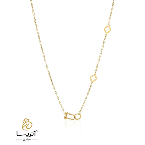 گردنبند طلا مینیمال زنانه شیک مناسب استفاده روزمره و هدیه مدل ga305