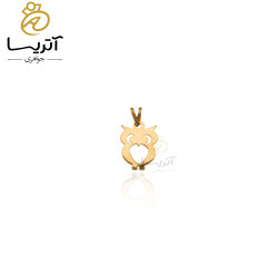 پلاک طلا طرح جغد