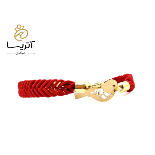 دستبند طلا زنانه مدل بافت گنجشک مناسب برای استفاده روزمره و هدیه