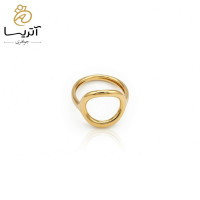انگشتر طلا زنانه مدل دایره توخالی کد an1213 براق و شیک مناسب هدیه و استفاده روزمره