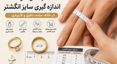 نحوه اندازه گیری سایز انگشتر