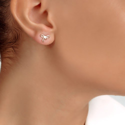 گوشواره میخی طلا پاپیون (sgo111)
