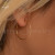 گوشواره حلقه ای ساده طلا (go411)