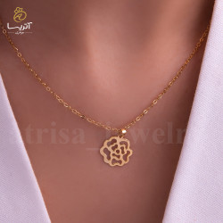 مدال طلا گل آتریسا (pe122)