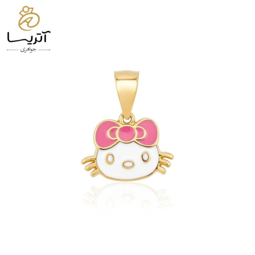 مدال کیتی طلایی با طراحی ظریف مناسب برای هدیه دادن یا استفاده روزانه