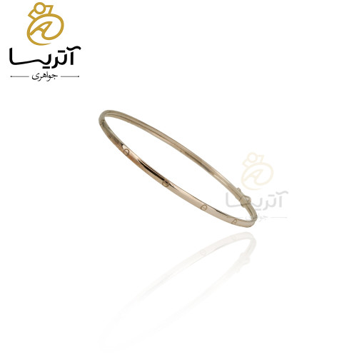 بنگل کارتیه طرح لاو نقره ای daa785 خرید بنگل کارتیه طرح لاو نقره ای