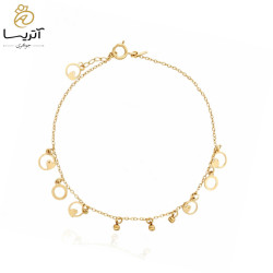 دستبند طلا زنجیری آویز مینیمال (daz445)