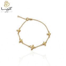 دستبند طلا پروانه ونکلیف (ns509)