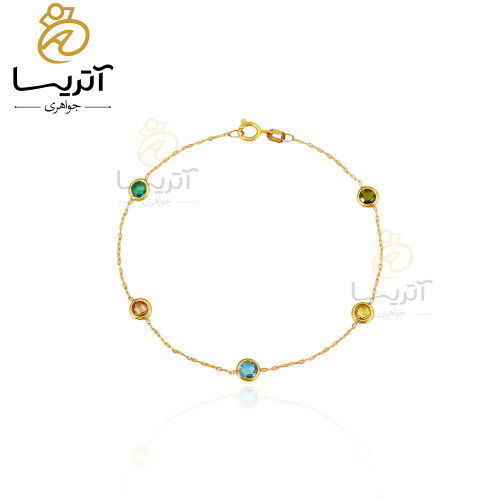 دستبند طلا آبنبات ns608 خرید دستبند طلا آبنبات