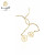 گوشواره طلا پیچی طرح گل (go1303)