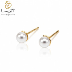 گوشواره طلا میخی مروارید (go1308) گوشواره طلا میخی مروارید (go1308)