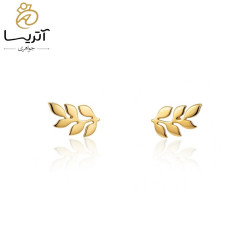 گوشواره طلا میخی برگ گوشواره طلا میخی برگ