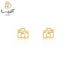 گوشواره طلا میخی دوربین (ns502)