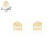 گوشواره طلا میخی دوربین (ns502)
