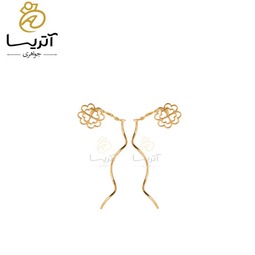 گوشواره طلا پیچی دلبرگ go1519 خرید گوشواره طلا پیچی دلبرگ