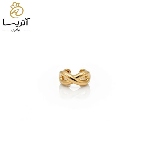 گوشواره طلا حلقه ای بینهایت مدل go232 مناسب برای استایل روزمره و مجلسی طراحی زیبا و بادوام