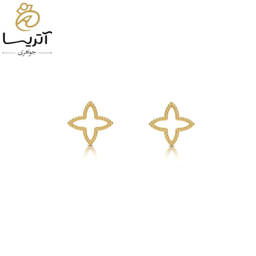 گوشواره طلا میخی طرح ستاره مدل ns549 مناسب هدیه گوشواره طلا میخی طرح ستاره مناسب استایل روزانه و مجلسی با طراحی زیبا و کیفیت بالا مدل ns549