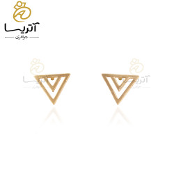 گوشواره طلا میخی طرح مثلث گوشواره طلا میخی طرح مثلث