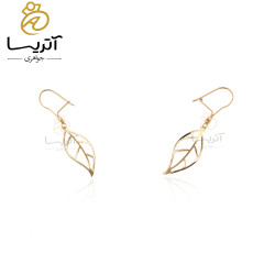 گوشواره طلا طرح برگ ns584 گوشواره طلا طرح برگ ns584