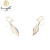  گوشواره طلا طرح برگ ns586