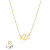گردنبند طلا متصل طرح شکلات (ga208)