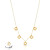 گردنبند طلا مینیمال گل (ga490)