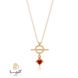 گردنبند طلا قفل تی قلب (ga504) گردنبند طلا قفل تی قلب (ga504)
