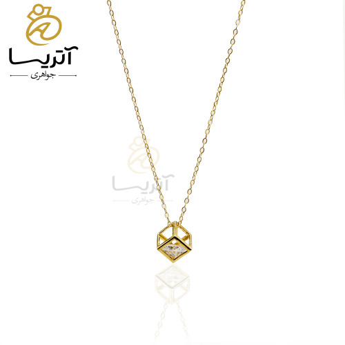 خرید گردنبند طلا دایموند فریم
