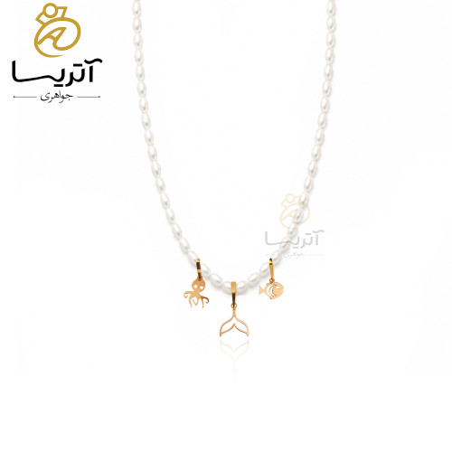 خرید گردنبند طلا مروارید اقیانوس