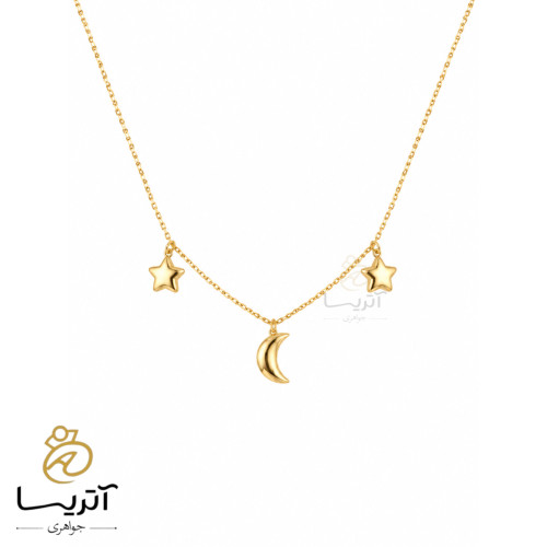 خرید گردنبند طلا ماه و ستاره