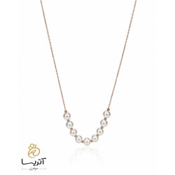 گردنبند طلا گوی و مروارید (go188)