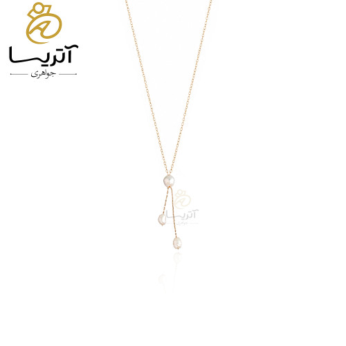خرید گردنبند طلا آویز مروارید