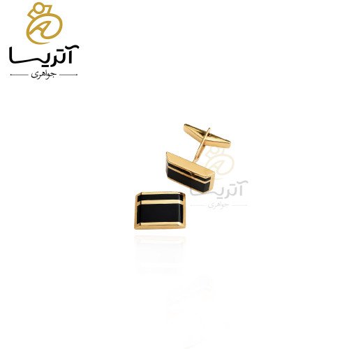خرید دکمه سردست طلا بلک لاین