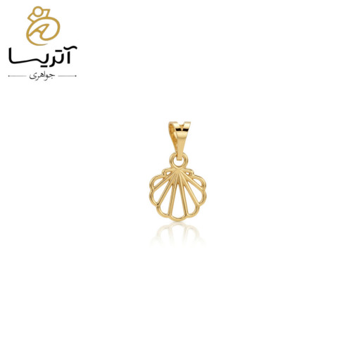 مدال طلا زنانه با طرح صدف کد ns552 ساخته شده از طلای مرغوب مناسب برای استایل های روزمره و مجلسی