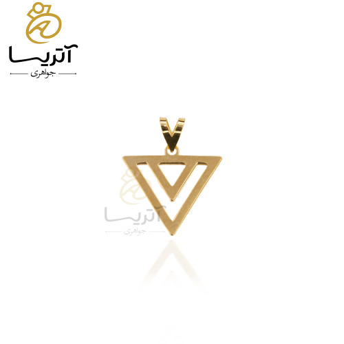 خرید پلاک طلا طرح مثلث
