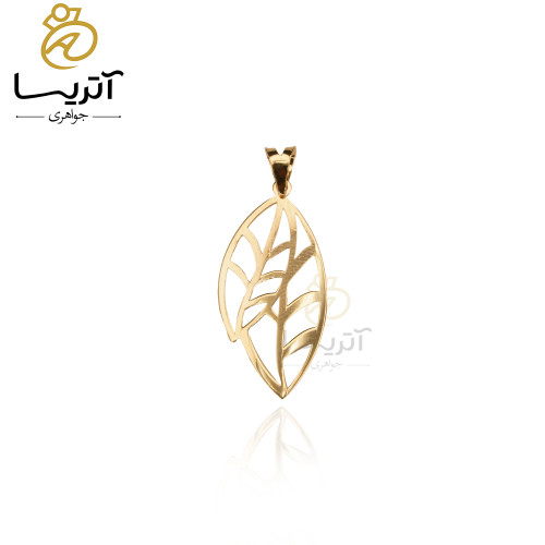 خرید پلاک طلا طرح برگ فانتزی