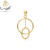 مدال طلا آویز حلقه (pe642)