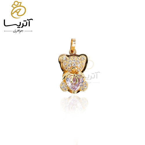 خرید پلاک طلا طرح خرس تدی