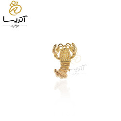 پلاک طلا طرح لابستر