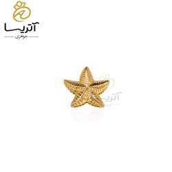 پلاک طلا طرح ستاره دریایی