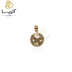 پلاک طلا پروانه تراش