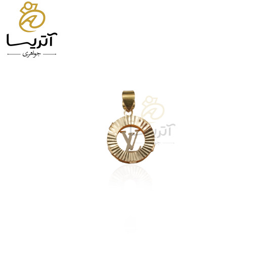 خرید پلاک طلا LV تراش