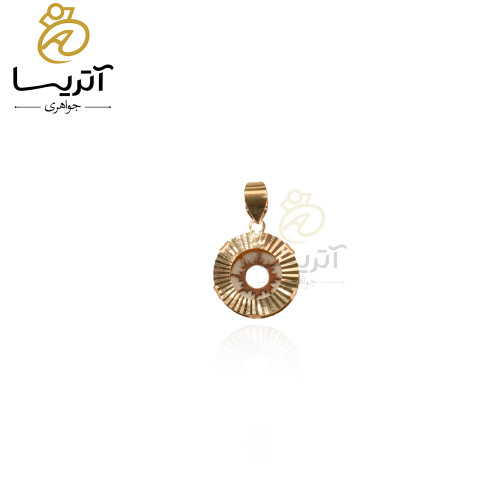 پلاک طلا خورشید تراش pe734 خرید پلاک طلا خورشید تراش