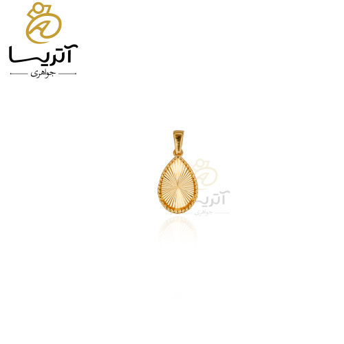 خریذ پلاک طلا طرح اشک تراش