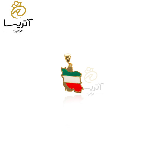 خرید پلاک طلا طرح نقشه ایران