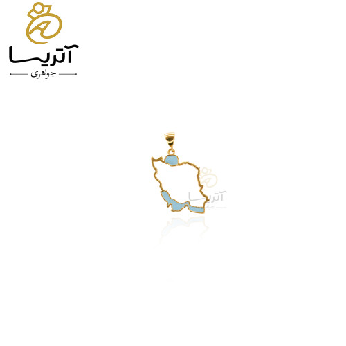 خرید پلاک طلا طرح نقشه ایران