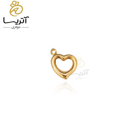 پلاک طلا قلب توخالی