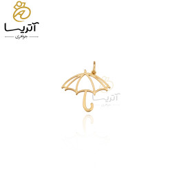 پلاک طلا طرح چتر