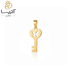 مدال طلا کلید قلب شاپرک 